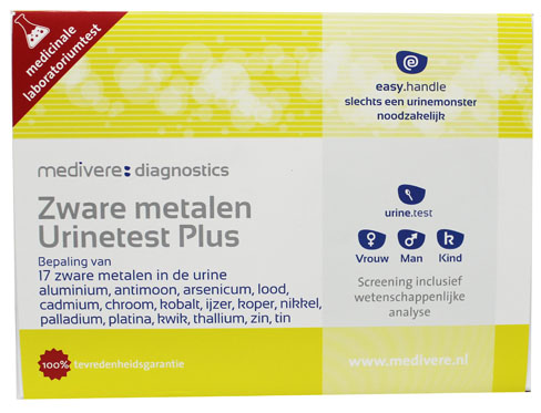 Zware metalen urinetest plus